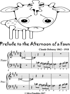 cover image of Prelude to the Afternoon of a Faun Beginner Piano Sheet Music
